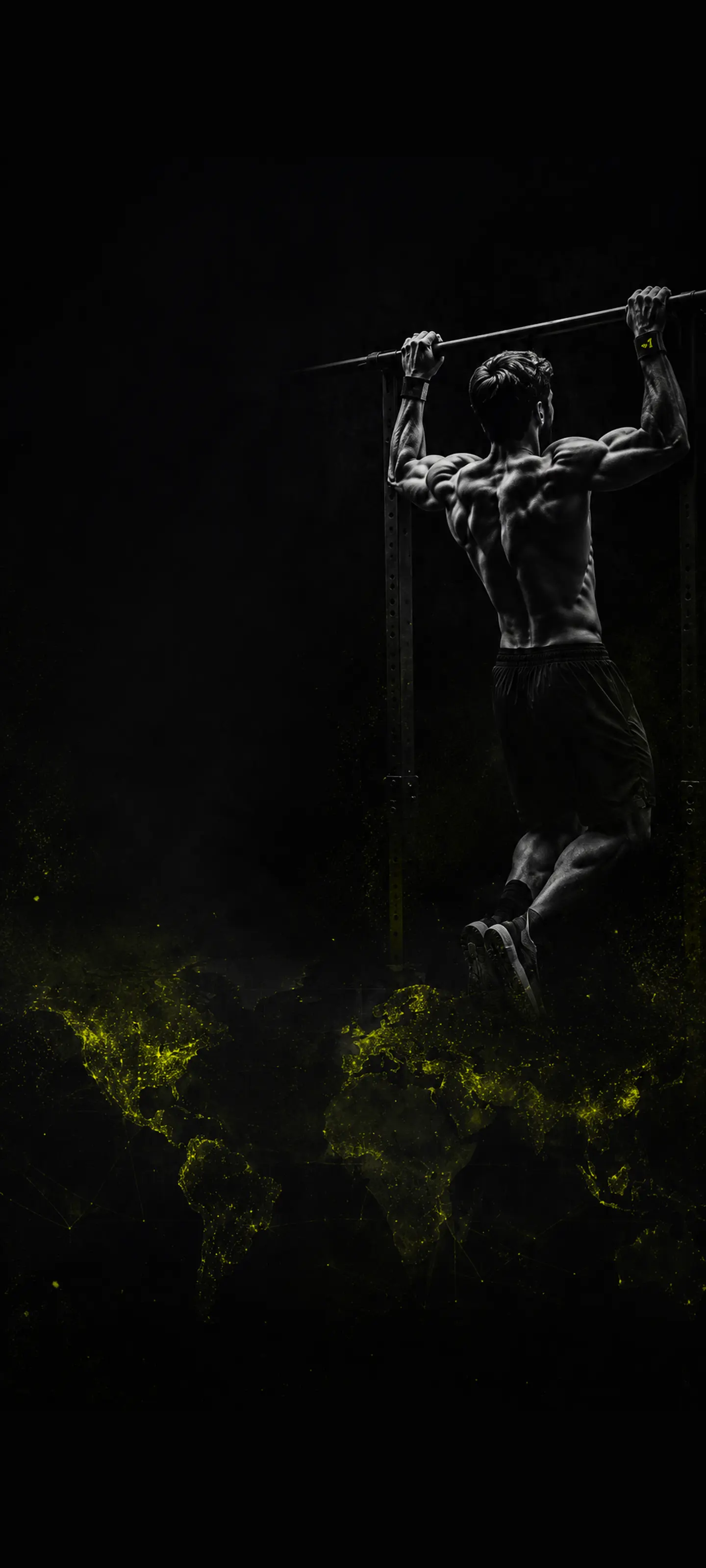 Person doing a pull-up